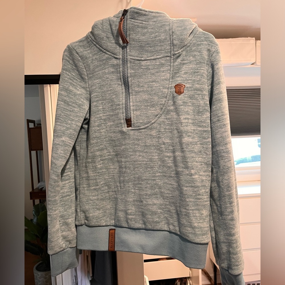 Naketano light green fleece hoodie